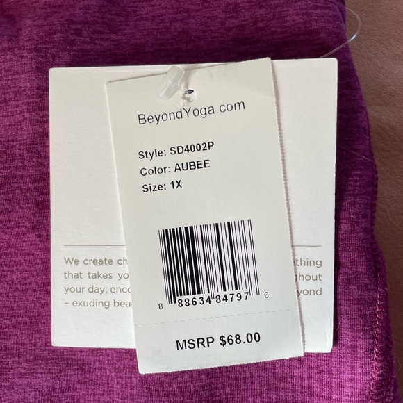 NWT Beyond Yoga Spacedye Focus cropped tank sz 1X - Picture 4 of 6